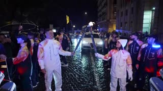Olympic torch reaches Naples in last relay before Christmas