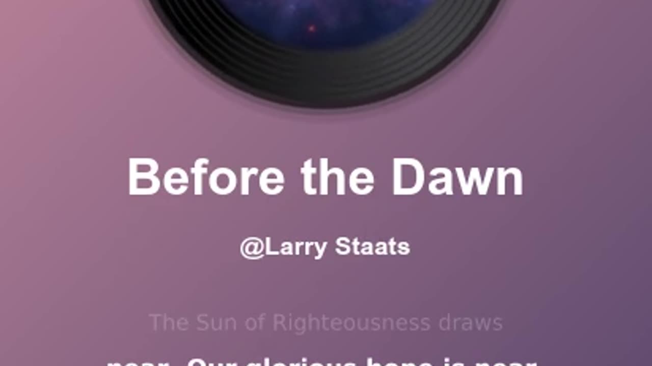 Before the dawn
