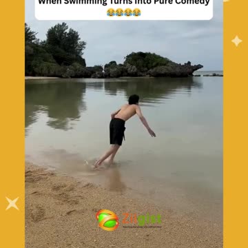 When Swimming turns into pure Comedy 😂💦