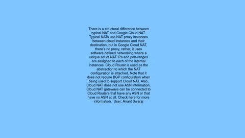 GCP - why cloud NAT needs cloud router