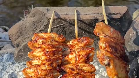 Soslu Tavuk Kanat 🐔 _ Cooking Chicken Wings in Nature