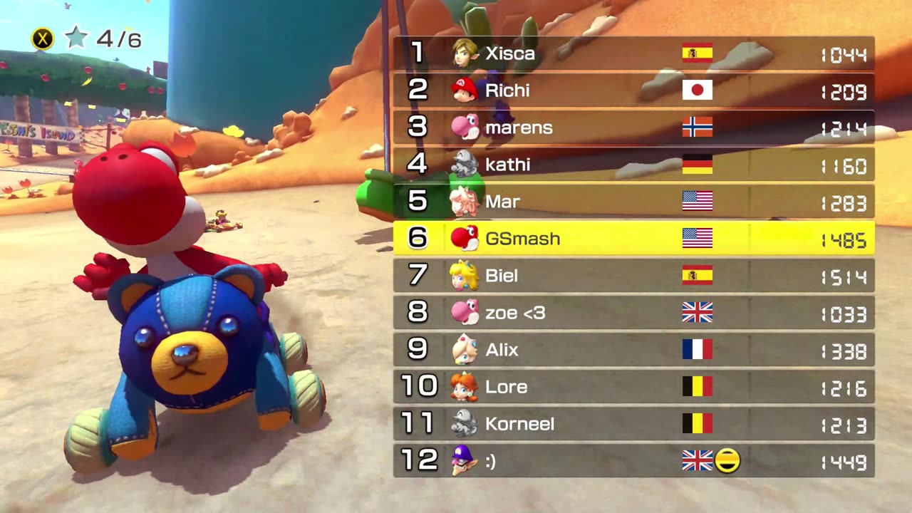 #MarioKart8Deluxe Race Six: Yoshi's Island