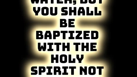 Get Ready for the Greater Baptism
