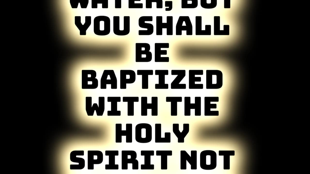 Get Ready for the Greater Baptism