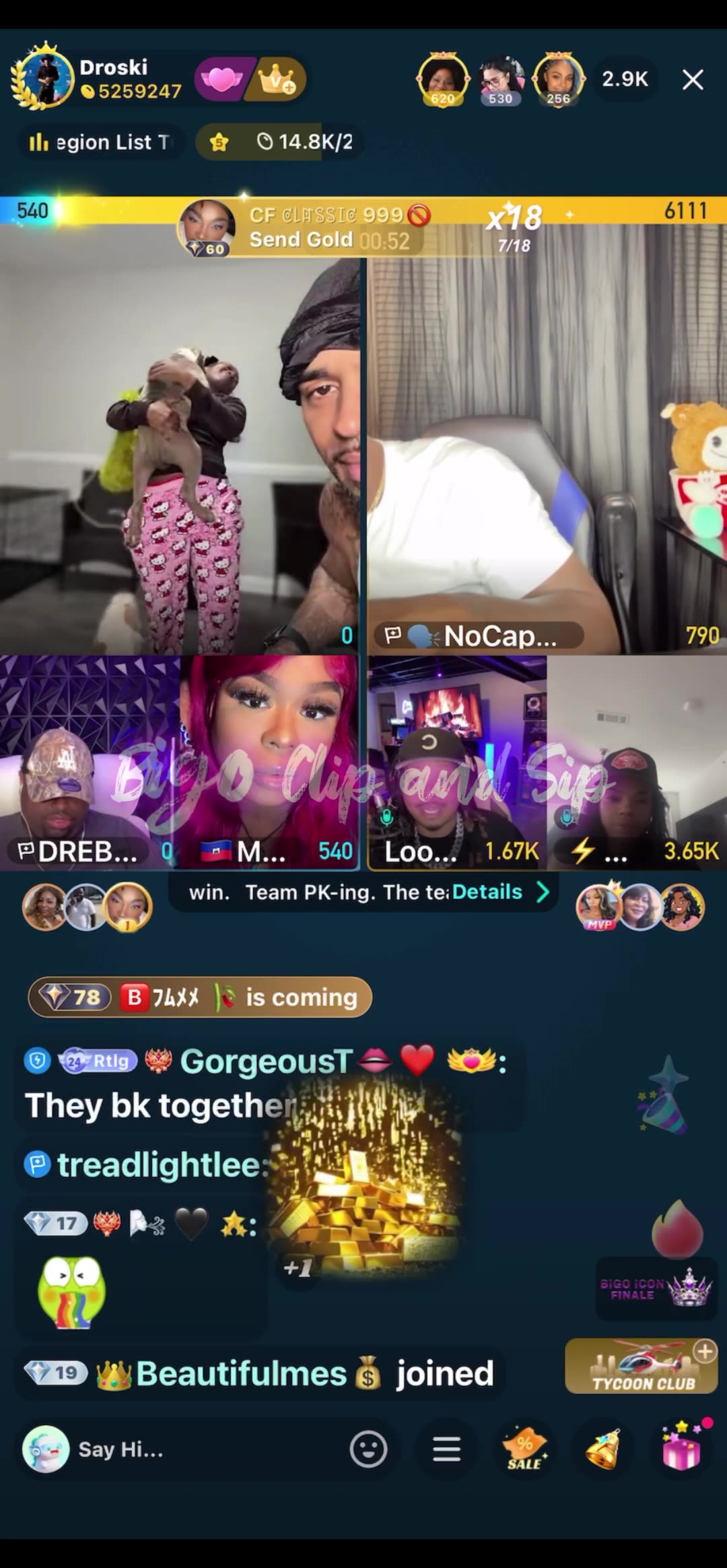 21 back at Droskis house after allegations he raped her 9/17/25 #bigoclipandsip