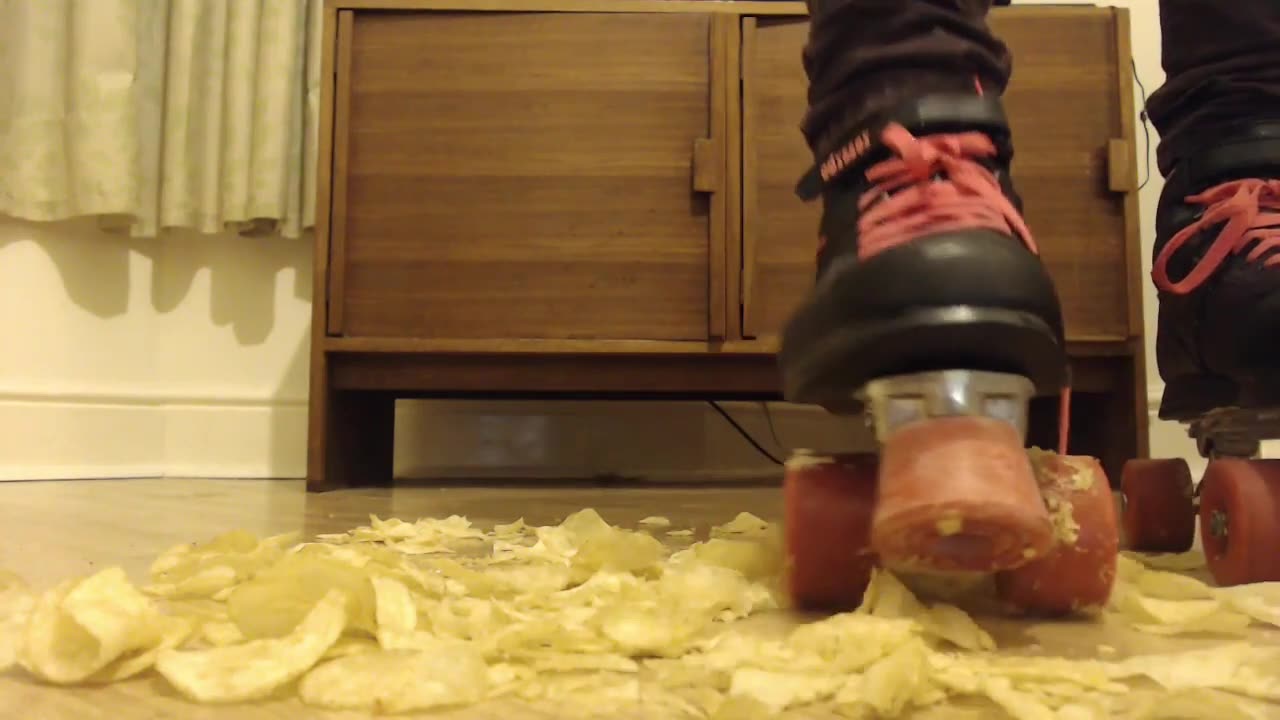 Messy Crush with Roller Skates