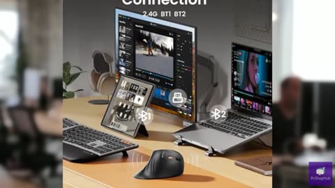 ProtoArc Ergonomic Mouse, EM11 NL Bluetooth Rechargeable Wireless Vertical Mouse