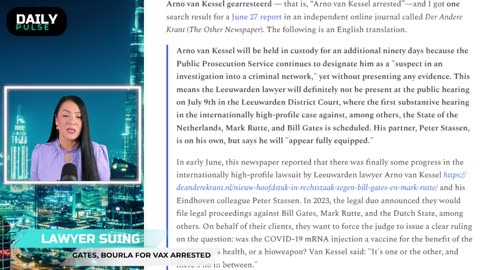 A top lawyer who is suing Bill Gates and Pfizer CEO Albert Bourla has been disappeared