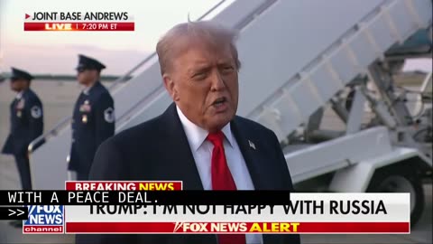 ‘I’m Not Happy’: Trump Sounds Off on Russia After Massive Strike on Ukraine