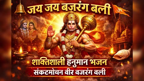 जय जय बजरंग बली 🙏 | Powerful Hanuman Bhajan | संकटमोचन हनुमान भजन | Ram Bhakt Hanuman