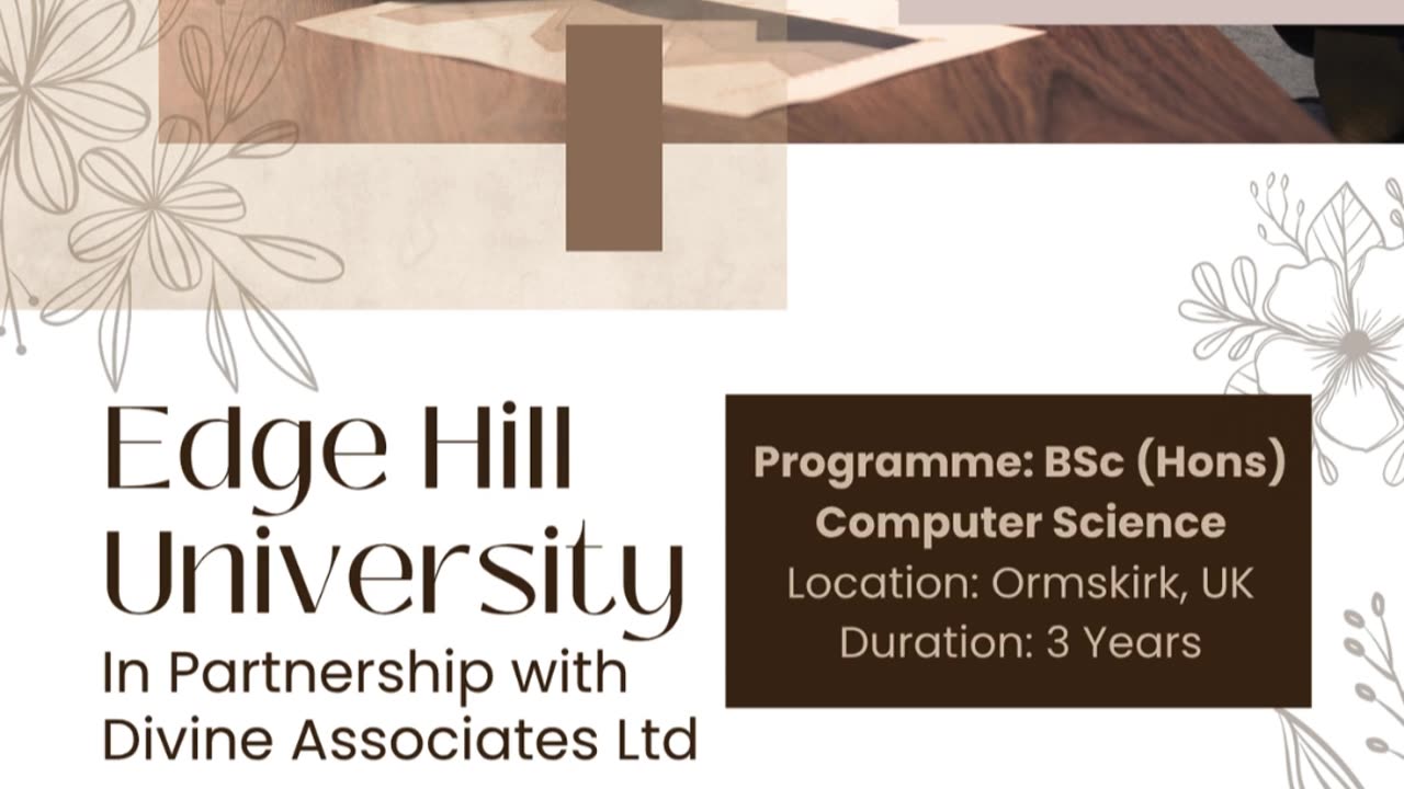 Launch Your Tech Career with Edge Hill University – Apply Through Divine Associates Ltd