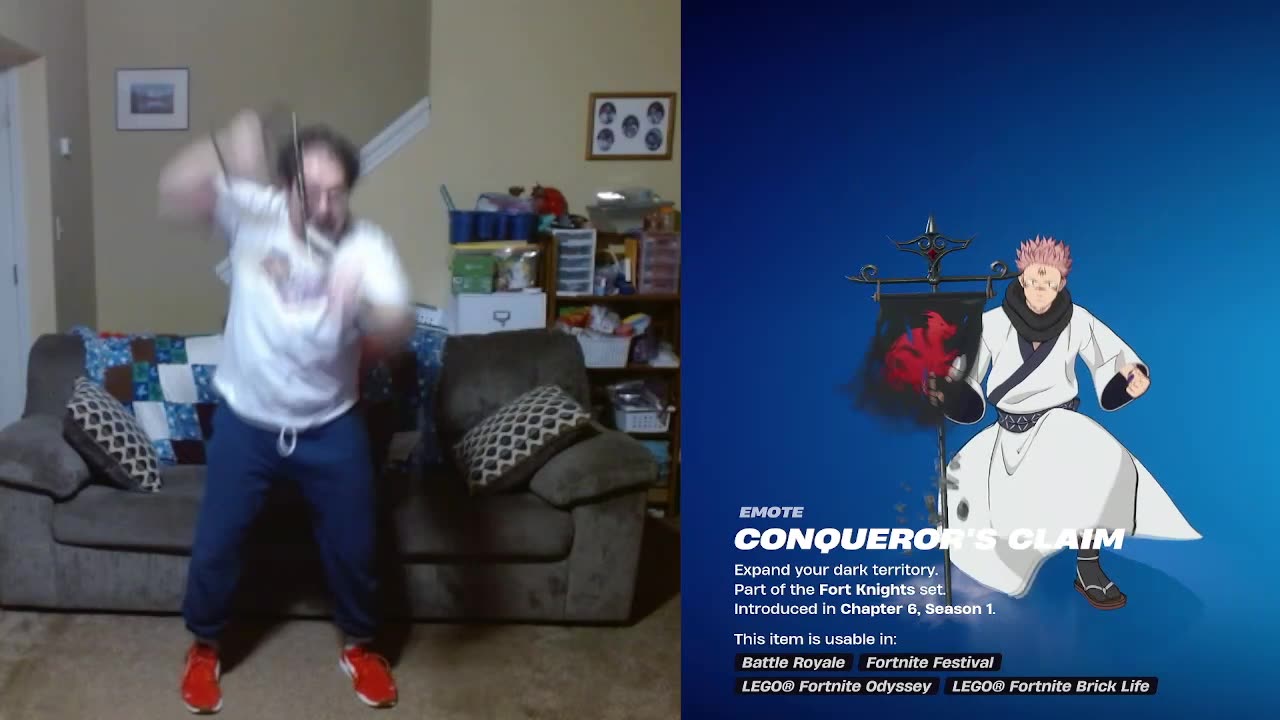 FFG Dance Fortnite Emotes Conqueror's Claim