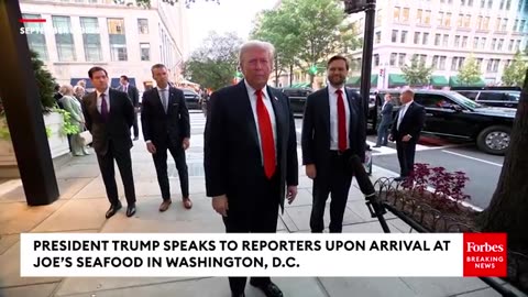 'It's As Safe As There Is In The County': Trump Touts DC Crime Crackdown During Dinner Field Trip