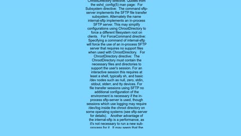 Difference between OpenSSH internal-sftp and sftp-server