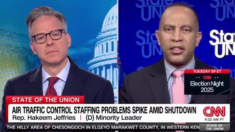 Jake Tapper: "Are Democrats prepared to keep the government closed through Thanksgiving"