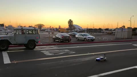 RC Car Challenges Real Car to a Race