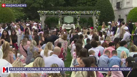 President Donald Trump Hosts 2025 Easter Egg Roll at The White House [LIVE]