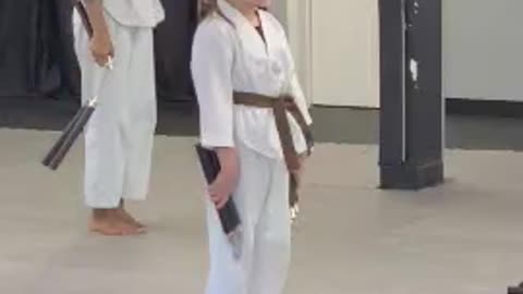 Daughter's TKD Red Belt Test