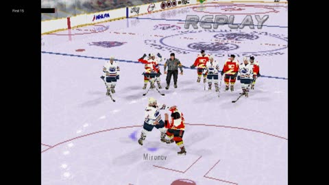 The First 15 Minutes of NHL FaceOff 99 (PlayStation)