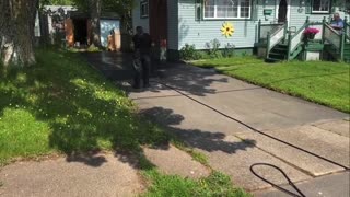 Me Spray Sealing A Driveway With The Beatles Song Help! Dubbed In