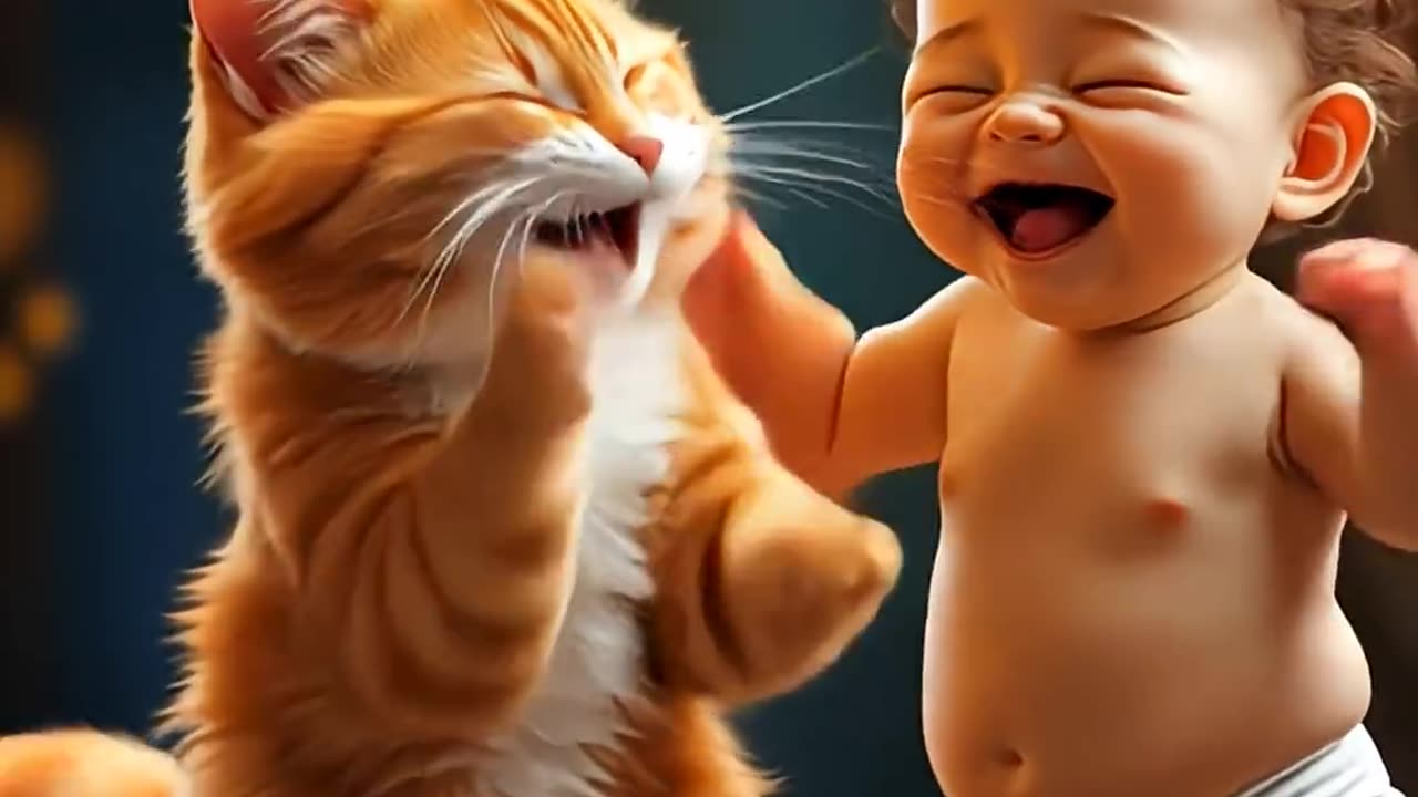 Cute Baby first 'Fun Laughter' 💞