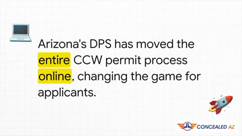 Arizona's online CCW Application