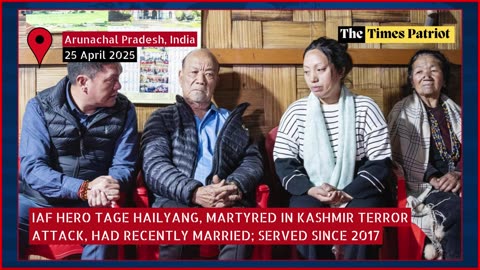 IAF Corporal Tage Hailyang Honoured Posthumously; CM Announces 50 Lakh Ex-Gratia, Govt Job for Famil