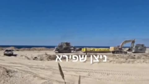 IOF started construction within the Gaza Strip - The yellow line