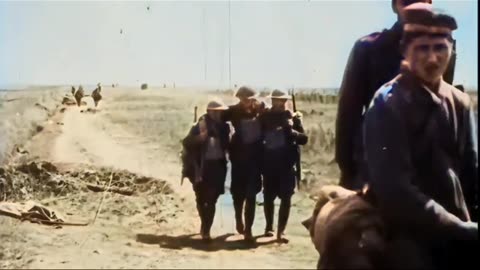 Refugees and captured soldiers at St. Mihiel France 1918