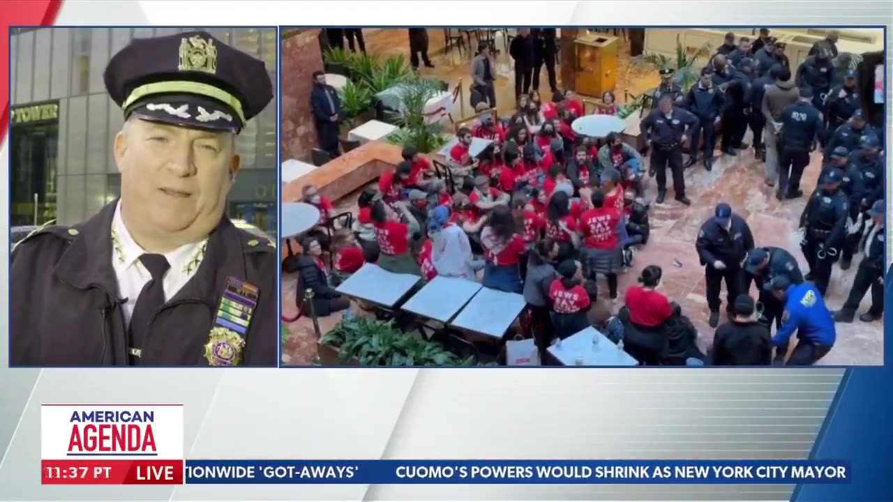 NYPD Chief: We quickly made 98 arrests out of Trump Tower, no injuries
