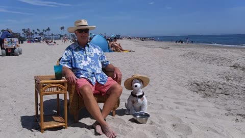 The Beach Captain in Time-Lapse. Rosie's Dog Beach, Long Beach, California. TL 049