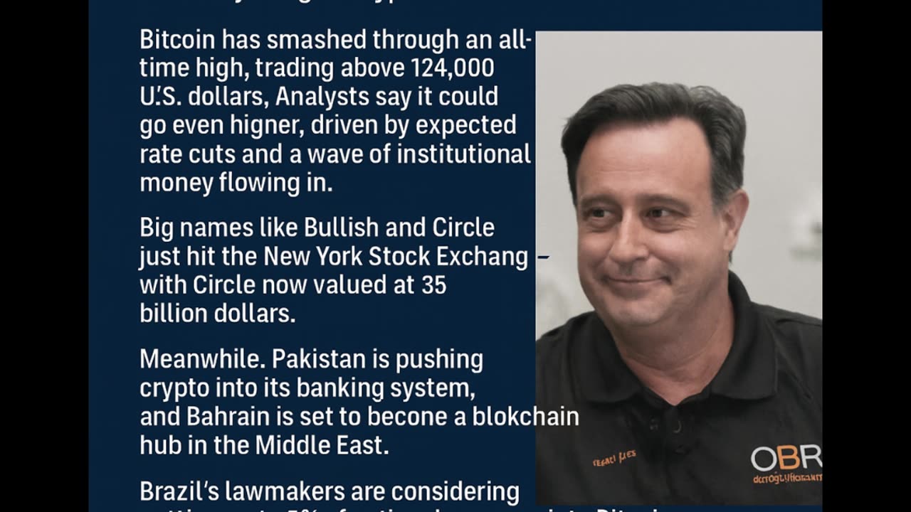 Bitcoin smashes a new all-time high, trading above $124,000 USD, with analysts predicting even more