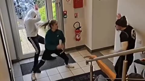 Incredible martial art performance by ​⁠ @CampusUniversCascades