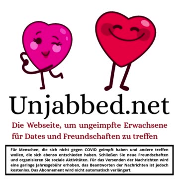 Partnerbörse für Männer und Frauen, die nicht geimpft wurden.