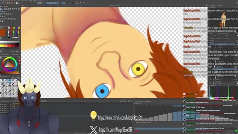 Working on more of Jinfinitas' Vtuber model