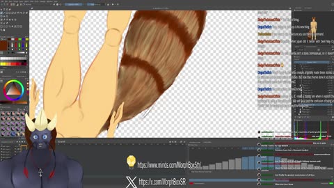 Working on more of Jinfinitas' Vtuber model