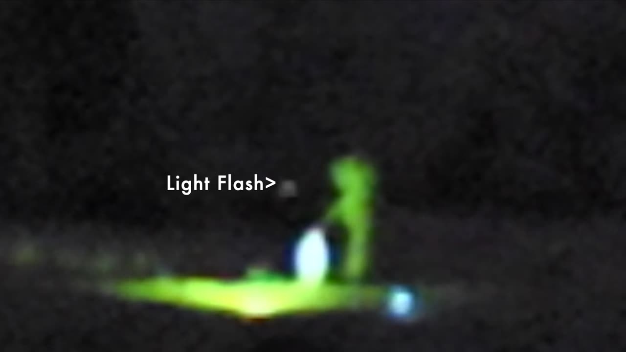 Light Flash Above Mother Mary Statue