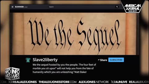 ALEX JONES - INFOWARS LIVE - ALEXJONES.NETWORK - THERE'S A WAR ON FOR YOUR MIND! ➡ THE ALEX JONES SHOW • WAR ROOM WITH OWEN SHROYER • THE AMERICAN JOURNAL WITH HARRISON SMITH • SUNDAY NIGHT LIVE WITH CHASE GEISER