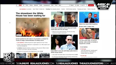 ALEX JONES - INFOWARS LIVE - ALEXJONES.NETWORK - THERE'S A WAR ON FOR YOUR MIND! ➡ THE ALEX JONES SHOW • WAR ROOM WITH OWEN SHROYER • THE AMERICAN JOURNAL WITH HARRISON SMITH • SUNDAY NIGHT LIVE WITH CHASE GEISER