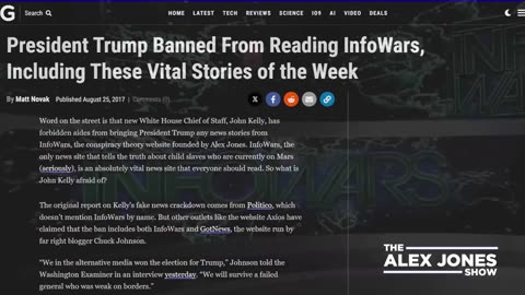ALEX JONES - INFOWARS LIVE - ALEXJONES.NETWORK - THERE'S A WAR ON FOR YOUR MIND! ➡ THE ALEX JONES SHOW • WAR ROOM WITH OWEN SHROYER • THE AMERICAN JOURNAL WITH HARRISON SMITH • SUNDAY NIGHT LIVE WITH CHASE GEISER