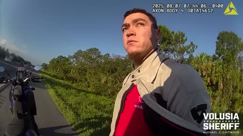 Biker Caught Speeding Over 120 by Volusia County Sherrif