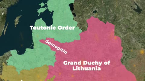 Poland–Lithuania vs German Teutonic Order before Battle of Grunwald (1410 AD) vs after-2