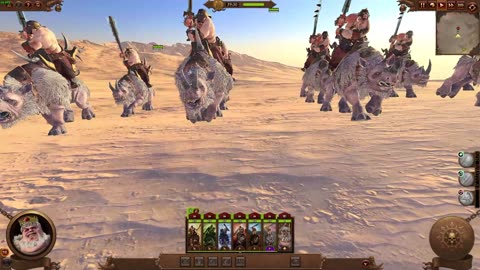 total war warhammer 3 ogre cavalry march formation!