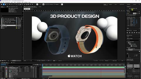Professional 3D Product Motion Design in After Effects (No plugins!)