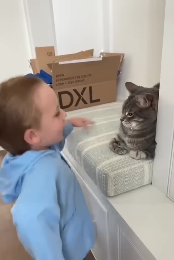 Babys X Cat #baby #cat #love