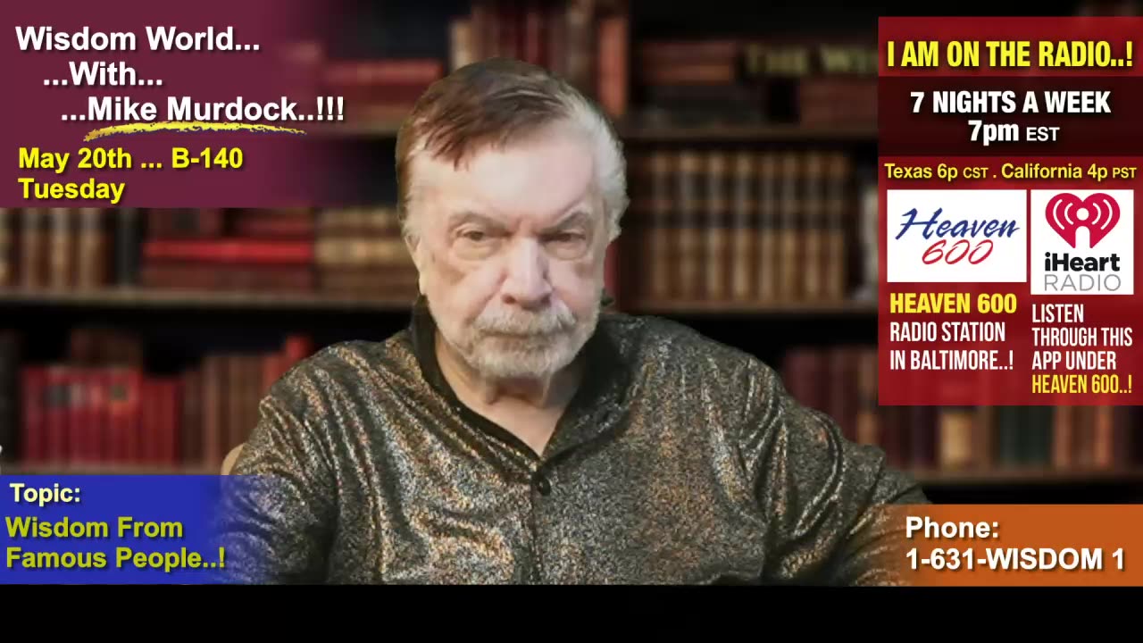 Re-Air: Wisdom World With Mike Murdock..!!!