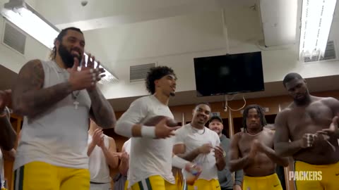 Postgame speech: Packers celebrate Thanksgiving win in Detroit