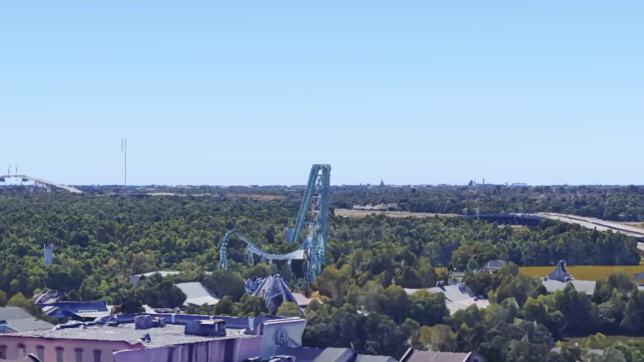 The Abandoned Six Flags in New Orleans