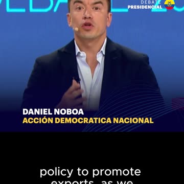 Daniel Noboa: "Debemos fortalecer la dolarización"