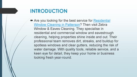 Best Residential Window Cleaning in Patterson